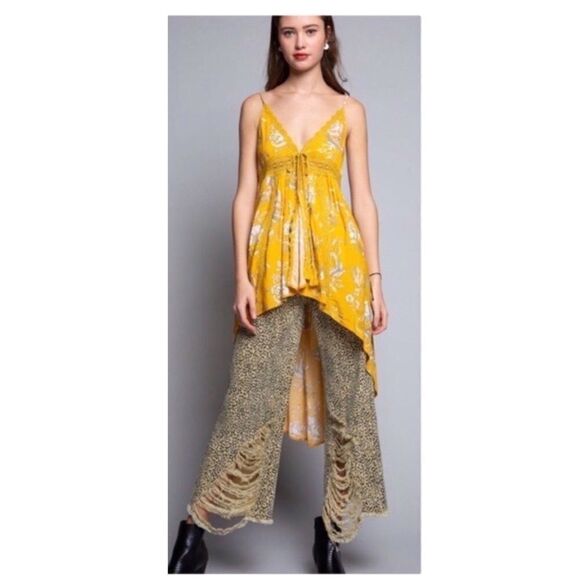 Pol 5 pockets, distressed leopard print jeans - Picture 4 of 14